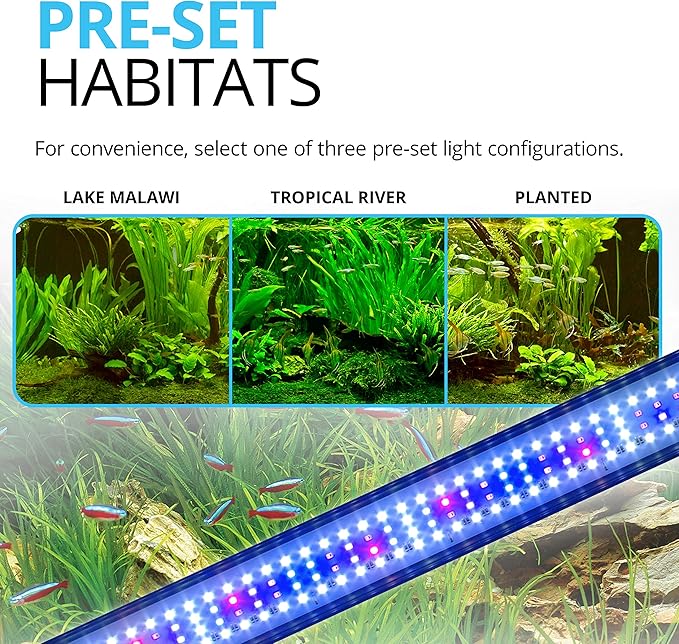 Fluval Plant 3.0 LED Planted Aquarium Lighting, 22 Watts, 15-24 Inches