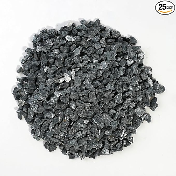 300 LBS Natural Gravel for Fish Tank, StoneCreek Betta Fish Aquarium Gravel, Vase Filler, River Rocks, Fish Tank Decorations, Perfect for Aquarium Decor, Fish Tank, Indoor Plant, Black