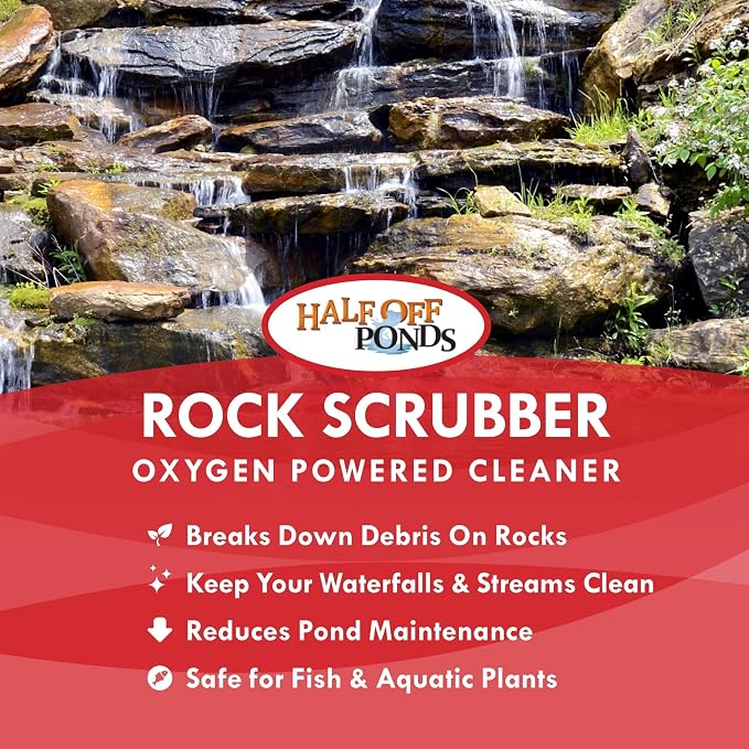 HALF OFF PONDS Water Treatments Rock Scrubber - Oxygen Powered Cleaning Formulation 400 lb. - H2OP-RS400LB