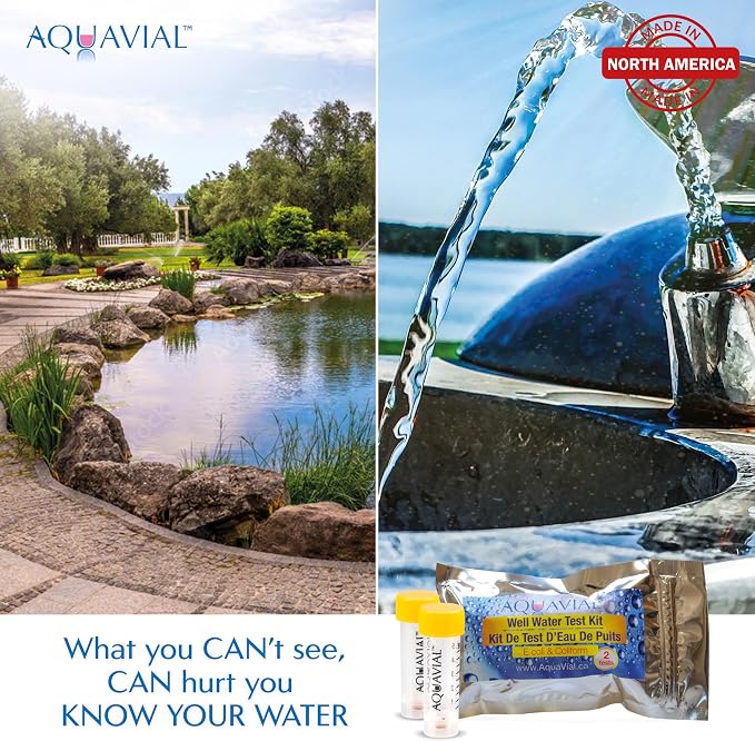 Water Testing Kit 2 Pack - E Coli and Coliform Test for Drinking, Pool, Pond, Lake, Well Quality - Bacteria Tester