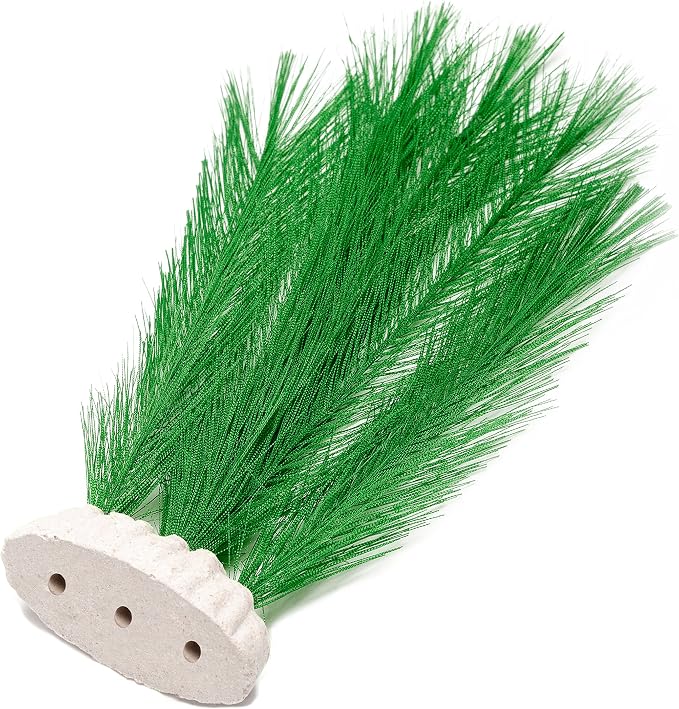 3Pcs Aquarium Decorations Fish Tank Artificial Green Water Plants Made of Silk Fabrics Plastic