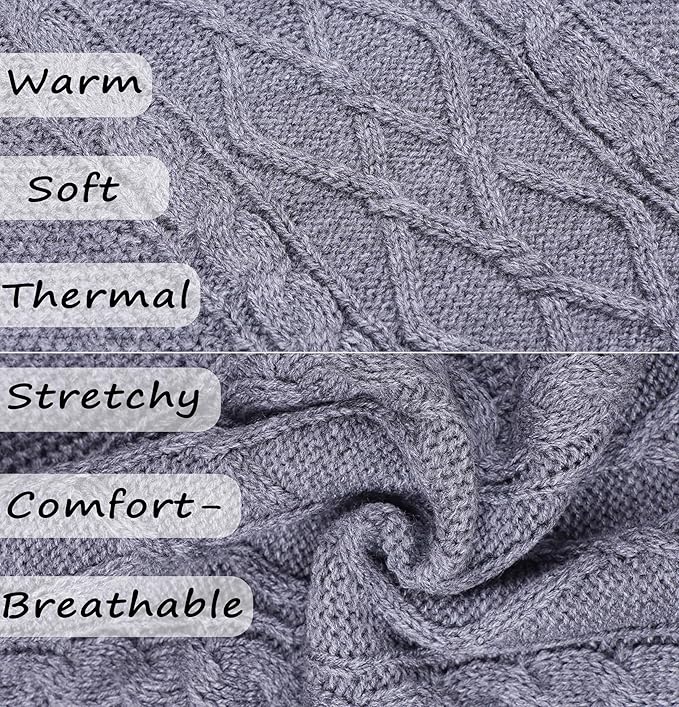 XS Dog Sweater Dog Clothes for Small Dogs Winter Chihuahua Clothes Warm Small Dog Sweater Solid Puppy Sweater Pet Yorkie Clothes Doggy Turtleneck Knitted Cat Sweater (Grey, X-Small)