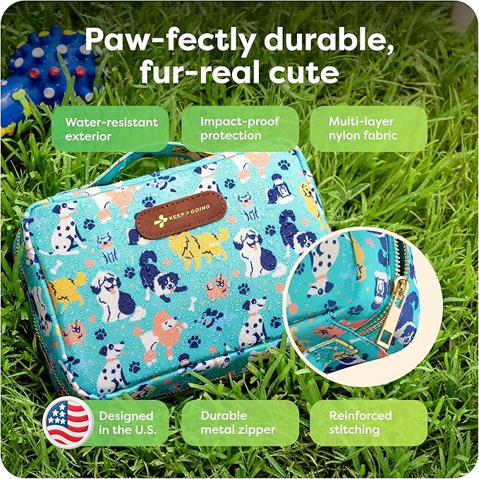 KeepGoing Dog First Aid Kit – Pet Emergency Kit for Dogs & Cats – Dog Travel Accessories for Car, Camping and Hiking