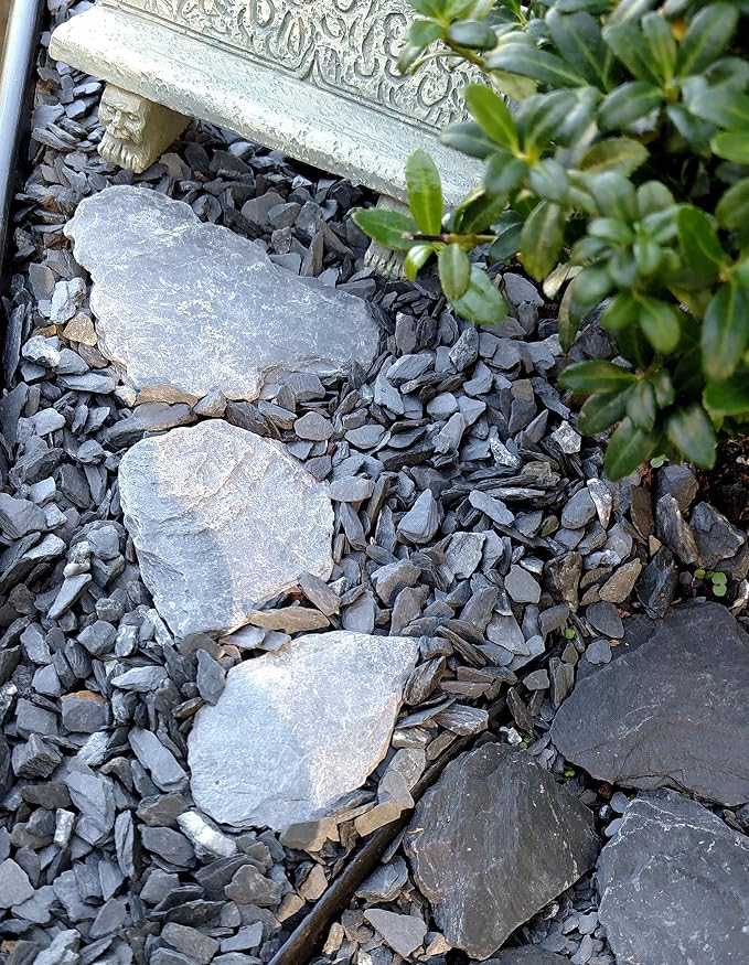 Natural Slate Stone Gravel 1/8 to 1/4 inch - USA Sourced and Packaged for Basing Models, Wargaming, Mosaic Stone Art, Crafts, Bonsai, Succulents, Miniature or Fairy Gardens, Aquariums (1lb)
