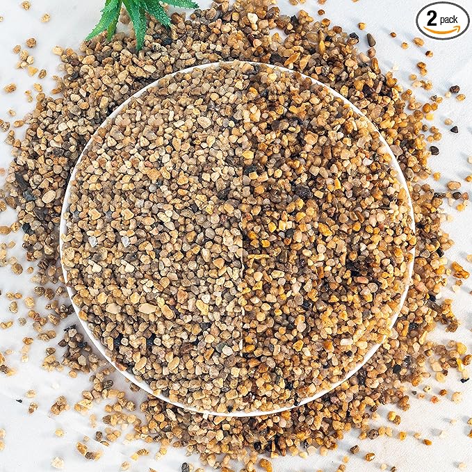 Aquarium Gravel 20 lbs, 2-4mm Fish Tank Gravel, Succulent Cactus Pea Gravel for Indoor Plants, River Rocks for Gardening, Flower Pots, Vase Fillers, Garden Landscaping