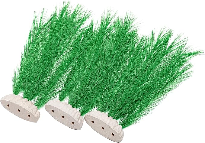 3Pcs Aquarium Decorations Fish Tank Artificial Green Water Plants Made of Silk Fabrics Plastic