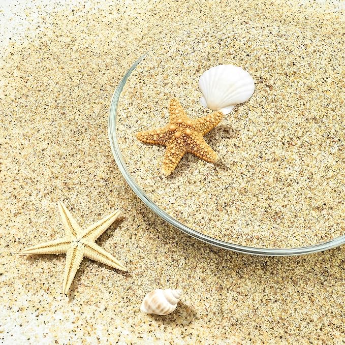 NUPICK 0.4-0.8mm Beige Aquarium Sand, 6lbs Substrate for Fish Tank, Garden | Decorative Fish Tank Sand for Plants, Aquarium Gravel Substrate for Terrarium, Vase Filler, Crafts, Reptiles, Candle, Cactus